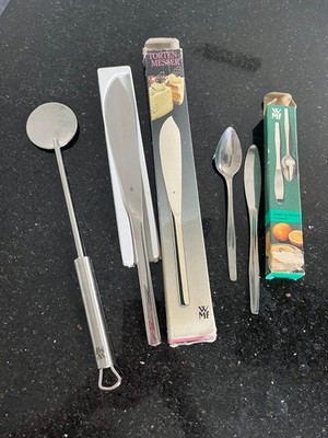 WMF Set- Tortenmesser, Grapefruit Besteck, Kochlöffel