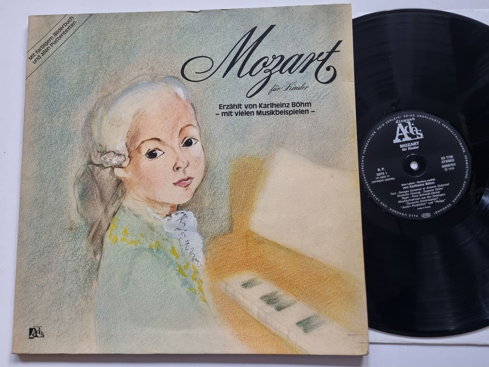 Karlheinz Böhm - Mozart Für Kinder Vinyl LP Germany