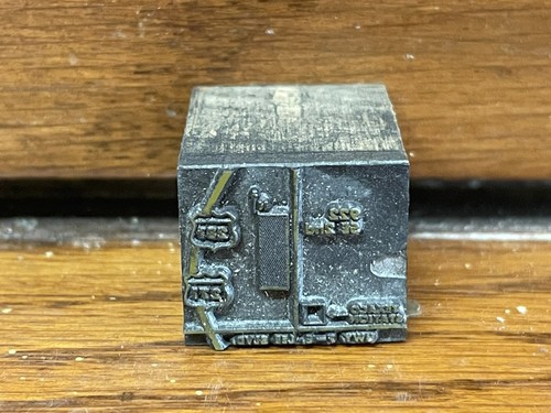 Vintage Letterpress Printing Wood Block Oklahoma