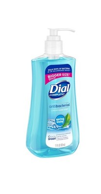 Dial Complete Antibacterial Liquid Hand Soap Spring Water With Pump 11 Oz