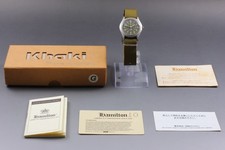 [N MINT in BOX] HAMILTON Khaki 9415A Green Dial 33mm Men's Manual Watch JP U707