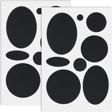 16Pcs Puffer down Jacket Repair Patch Kit, Black Nylon Fabric Repair Patch Self