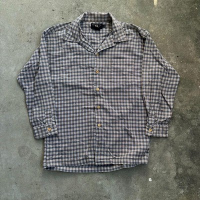 90S RRL Ralph Lauren Open Collar Cotton Shirt Men's #EC ZAA 90S RRL Ralph Lauren Open Collar Cotton Shirt Men's #EC ZAA