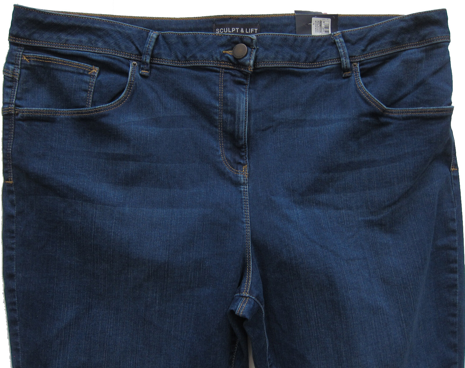 M&S Womens Marks & Spencer Blue Sculpt & Lift Crop Jeans Jeans Size 8 DEFECTS