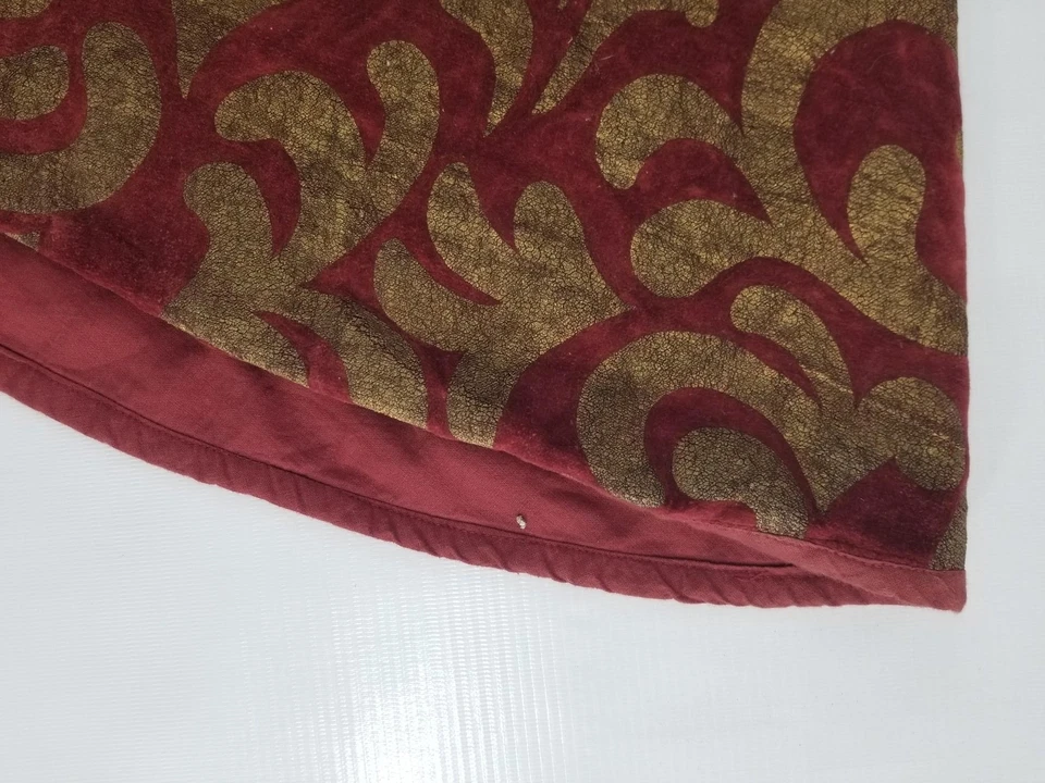 Vintage Decorative Christmas Tree Skirt Apron 113x64cm - Image 4 of 4