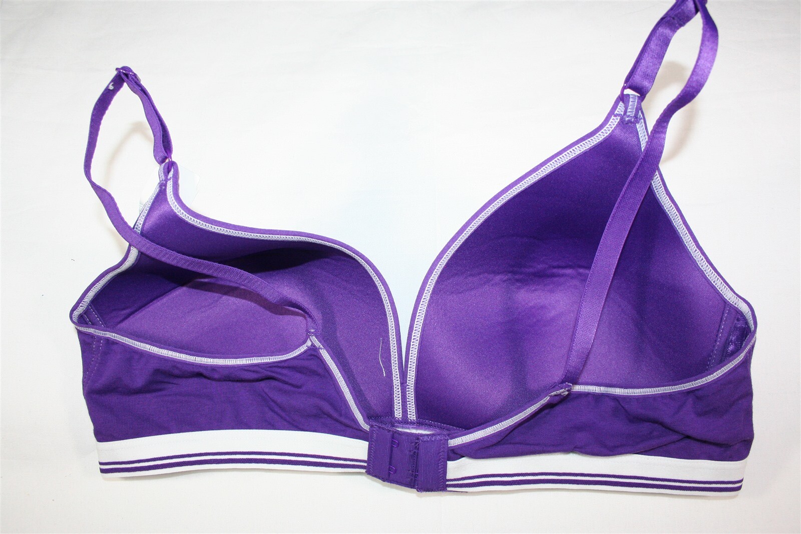 007X05 Hanes G147 ComfortFlex Fit Wirefree Boyfriend Bra XL Purple