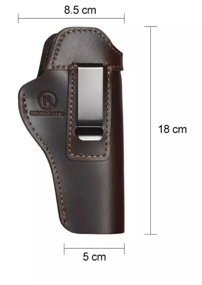 1911 5" Full Size (Colt/Kimber/Springfield/S&W/RIA) IWB New BROWN Gun Holster - Image 4 of 4