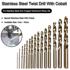 HSS Cobalt Drill Bit Jobber Gold - For Drilling Stainless Steel & Hard Steels