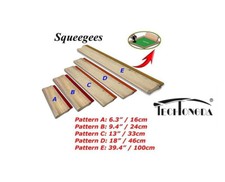 Techtongda Silk Stencil Screen Printing Squeegee Wood Screen Ink Scraper Art Kit