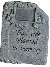 Posadź pamiątkowy marker fotograficzny "TO DRZEWO POSADZONE W PAMIĘCI" VINTAGE WYCOFANE