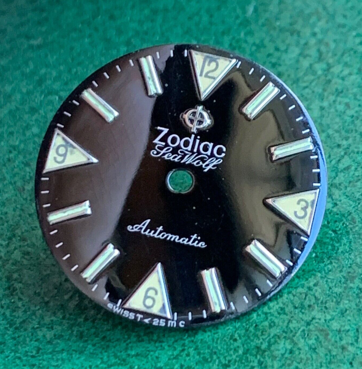 Vintage Zodiac Seawolf Ref. 722-916 Original Black Dial 25.5mm | eBay