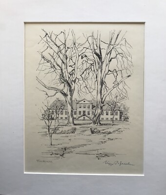 Viggo B. Jacobsen 1900-1969 Zeichnung Hindemae Fyn Dänemark