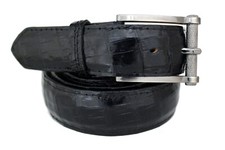 Marco Valentino Black Genuine Crocodile Men's Belt