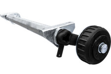AL-KO Gebremste Achse 1350 kg 1800 mm 5x112 f&uuml;r Autotransporter Anh&auml;nger