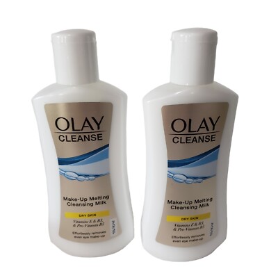 Olay Cleanse Make-Up Melting Cleansing Milk Lot Of 2 Bottles New