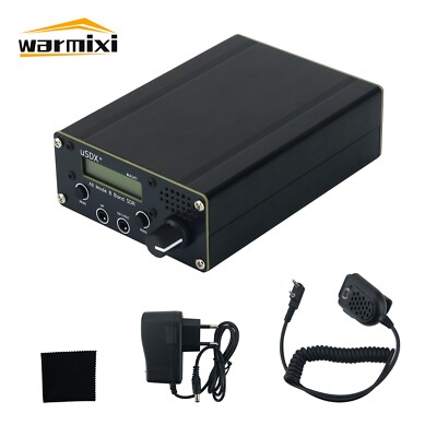 HamGeek USDX+ 3W-5W QRP SSB/CW HF 8-Band SDR Transceiver of USDX + Power Adapter