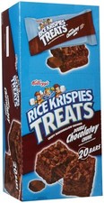 Kellogg's Rice Krispies Treats Double Chocolatey Chunk Bars 1.3 Ounce, 20 Coun