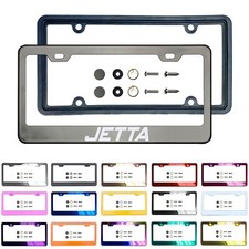 New Customize Stainless Steel License Frame Silicone Guard Fit Volkswagen Jetta New Customize Stainless Steel License Frame Silicone Guard Fit Volkswagen Jetta