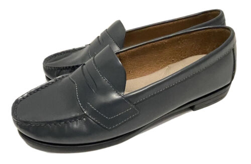 Eastland Leather Penny Loafers Classic II Slip On Shoes Women’s Blue 9W 3922 - Foto 1 di 11