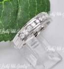 1.01 ct 14k White Gold ladies & mens Wedding Natural Diamond Ring Set His & Hers — photo 9