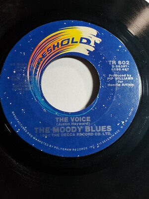THE MOODY BLUES-The Voice/22,000 Days-7'' 45RPM VG+ F126