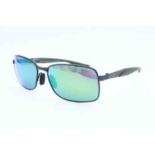 Maui Jim Shoal MJ 797-02F Rectangle Gunmetal Sunglasses Polarized Green Lens A 