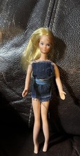 Vintage Mattel 1970 Rock Flower Blonde Doll 6.5" Heather No Sunglasses