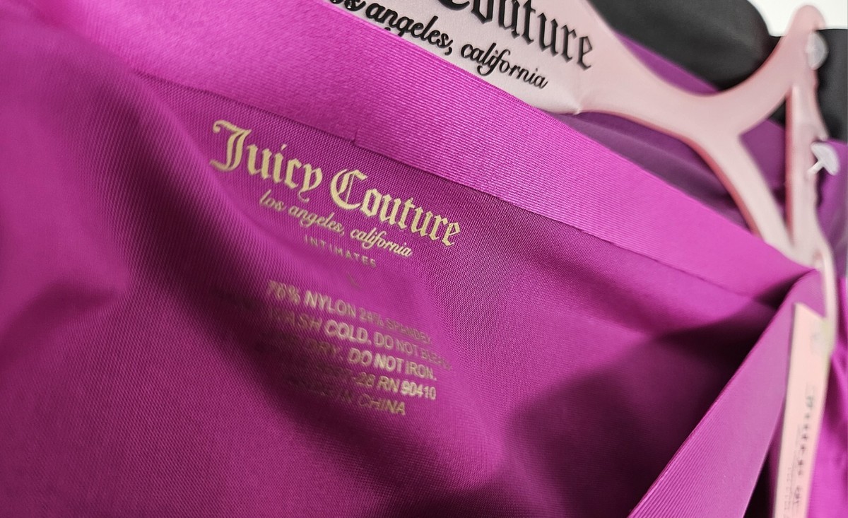 JUICY COUTURE 3 Pk Women S M L XL Logo Satin No Lines