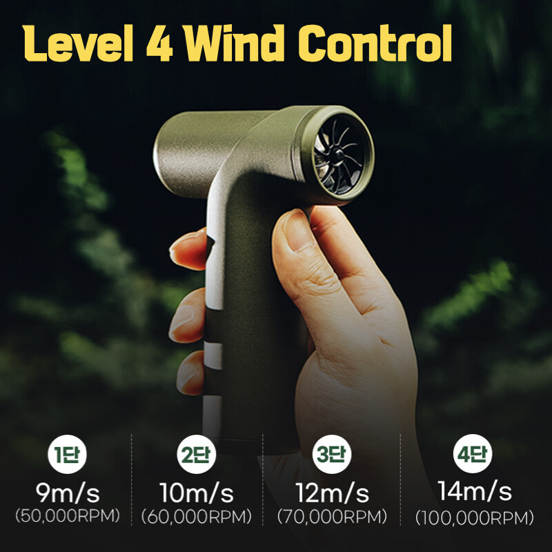 MINIEN Z Stronger Airgun2 MI-AIR600 Type-C Charging 2 Nozzles LED Light Camping