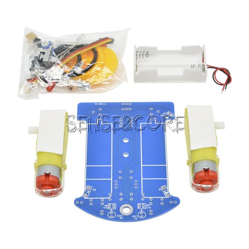 D2-1 Smart Tracking Car DIY Kit - Photosensitive LM393 Sensor Robot Building Toy