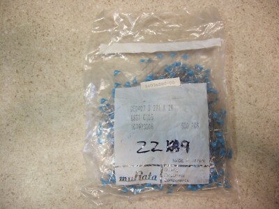 Lot of (50) Murata DE0407B271K2K 270pF 2kV 10% Ceramic Disc Capacitor - New Bag!
