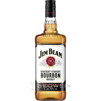 Jim Beam White Label 1,0 l Kentucky Straight Bourbon Whiskey, 40%vol, Whisky