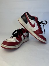 Jordan Youth Air 1 Low GS 553560 163 - Size 6.5Y Red / Black / White