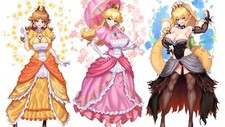 Anime nezbox super mario video game girls princess peach Custom Gaming Mat Desk