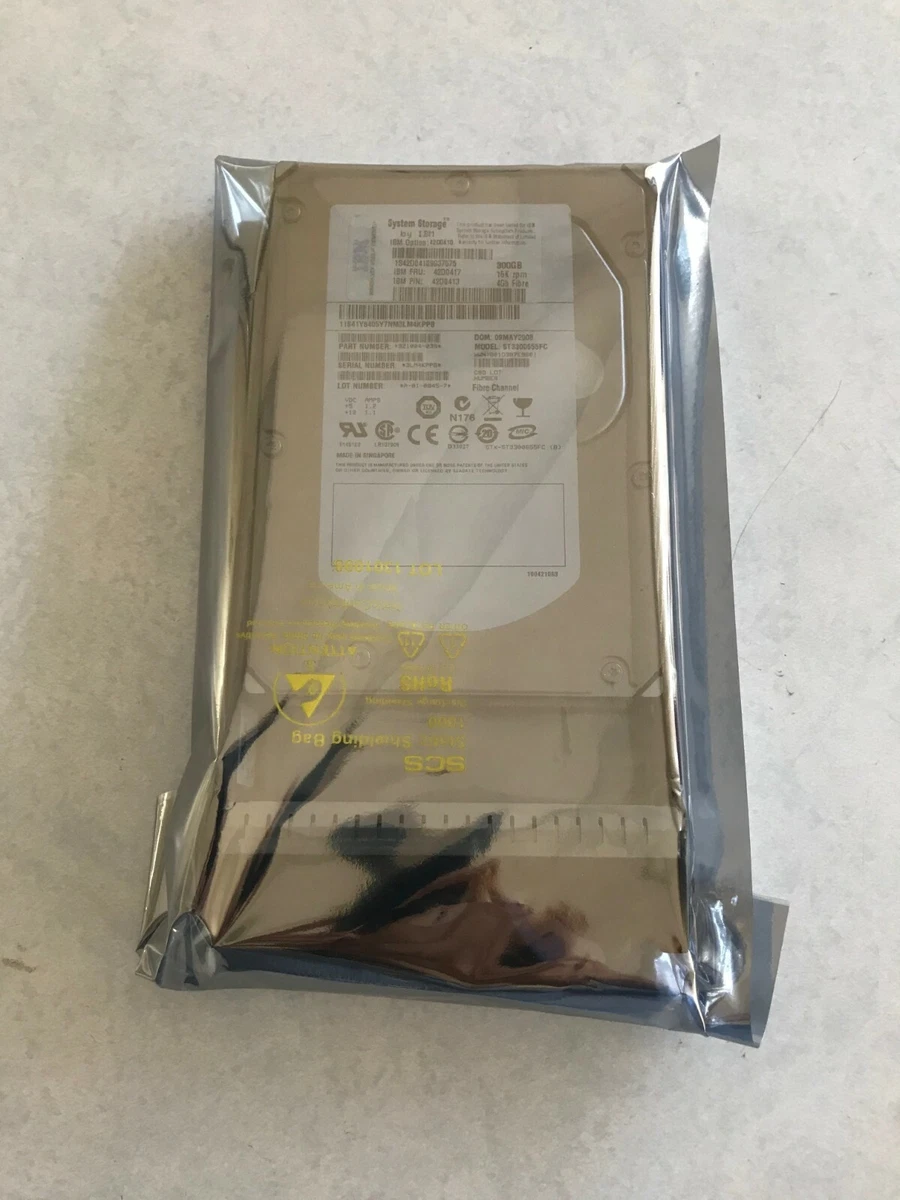 IBM 3.5 in Form Factor Internal 15000 RPM Rotation Speed 300 GB