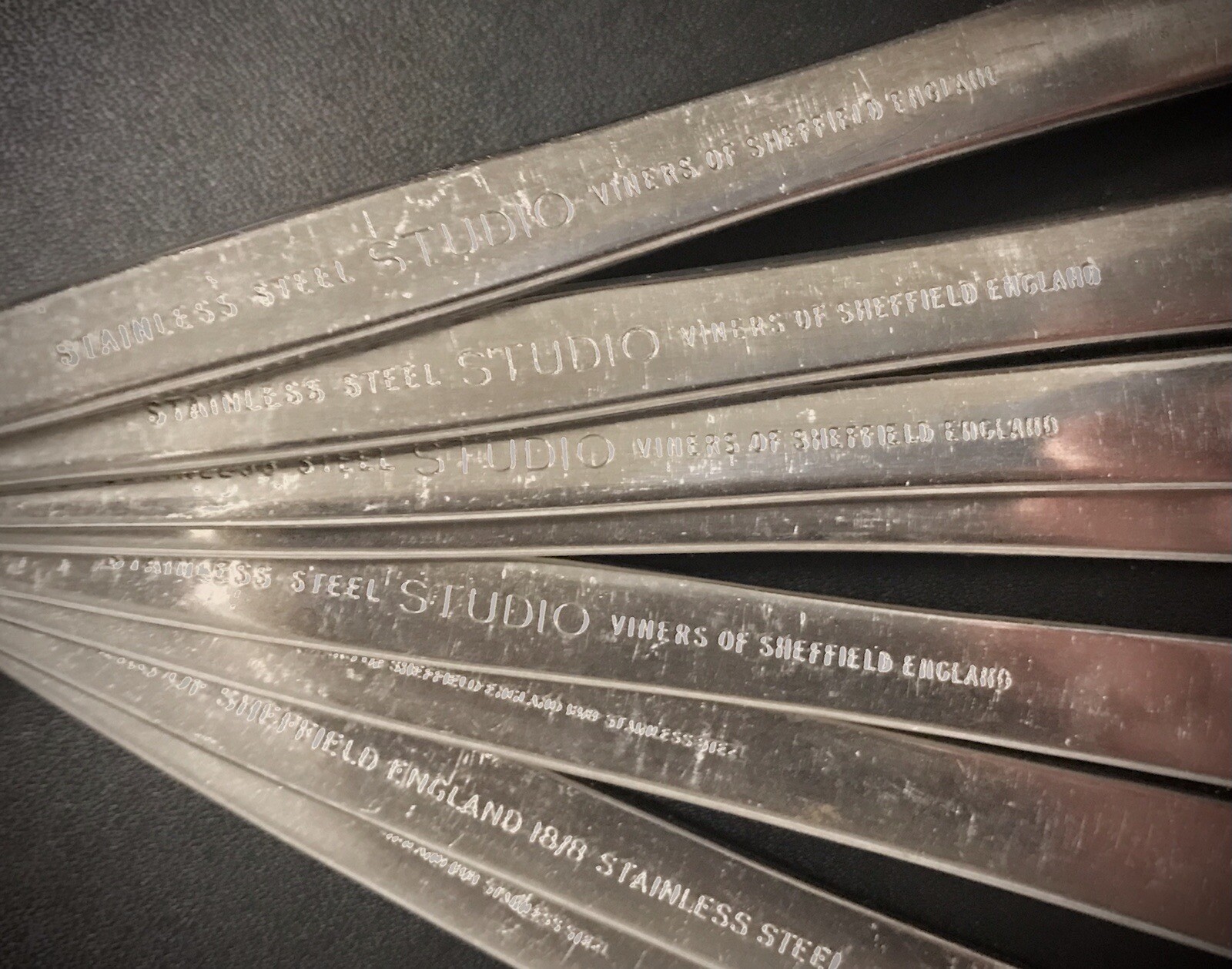 Vintage Viners Of SHEFFIELD Gerald Benney Cutlery Forks Set Of 8 England