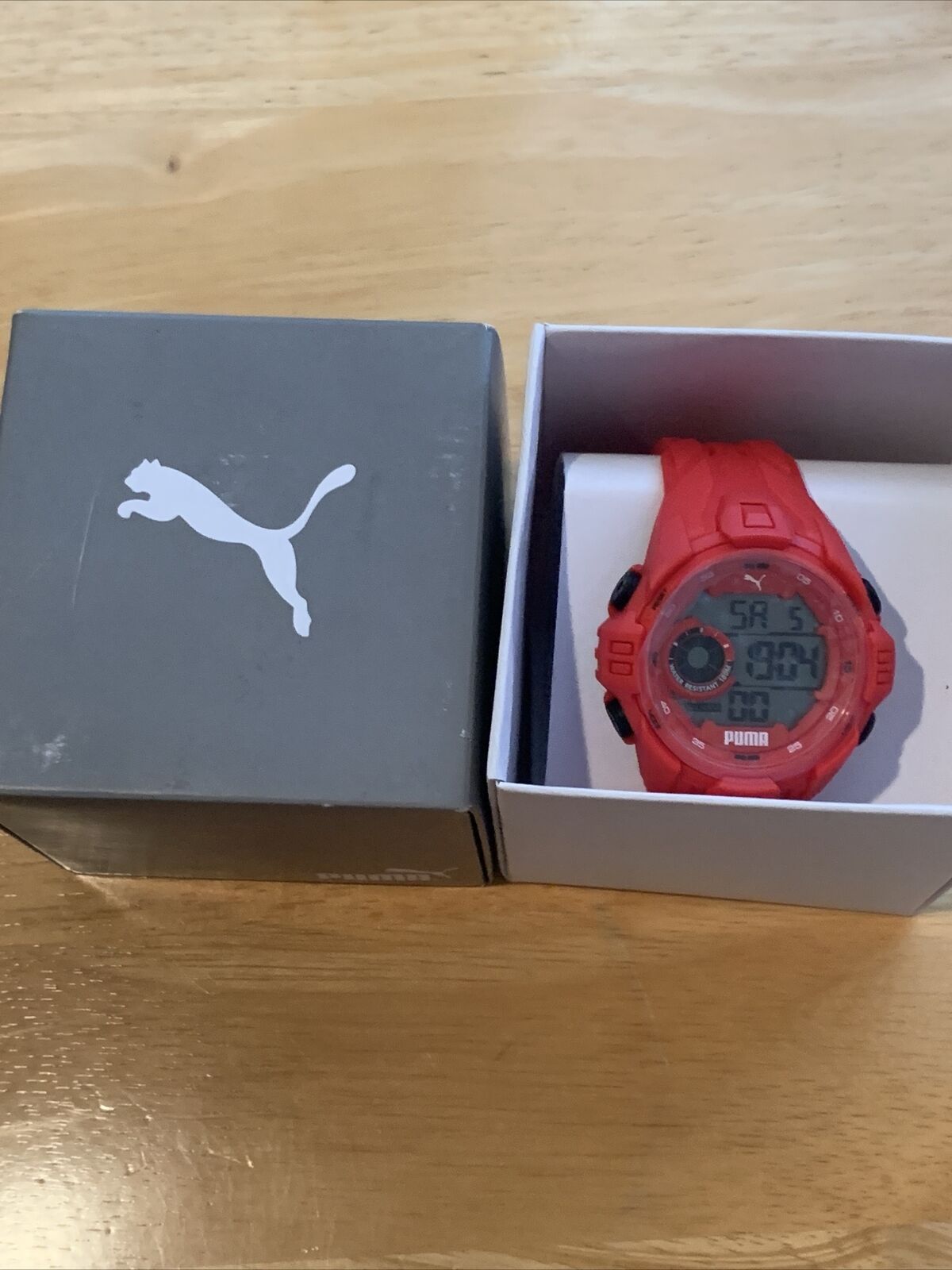 New Red Puma Sports Watch In Box With Tag