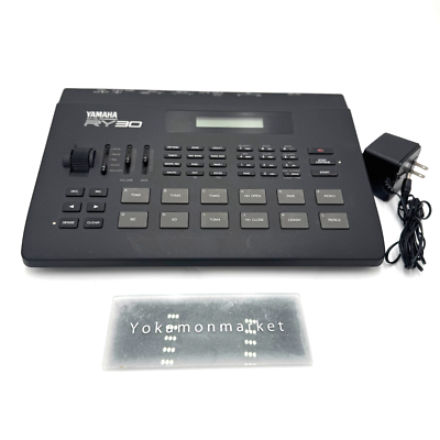 YAMAHA RY30 RHYTHM PROGRAMMER Drum Machine w/AC Adapter From Japan