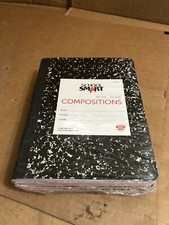 School Smart Flexible Cover Ruled Composition Book 10 Sheets, 9-3/4 x 7-1/2 6PK 