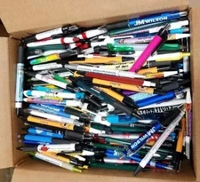 Bulk Lot 1,000  Ball Point Pens Misprint Plastic Retractable Assorted Ink Pens