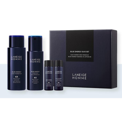 Korean Skin Care Set LANEIGE Homme Blue Energy Herren Hautpflegeset