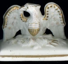 Antique Patriotic EARLY AMERICAN EAGLE Civil War Eagle Statue Paperweight 4x2.75