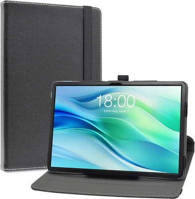 Case for TECLAST P50 11'' Tablet, 360 Degree Rotation Stand PU Cover, Black