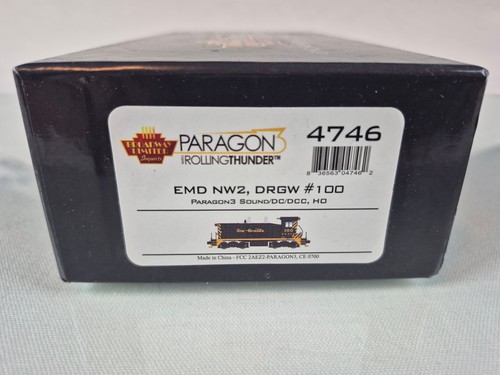 HO BROADWAY LIMITED 4746 EMD NW2 D&RGW #100 SONIDO PARAGON3/DC/DCC | Zustand: New