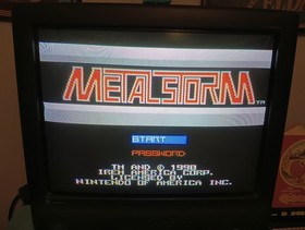 Metal Storm NES Nintendo Game w/ Manual - Authentic/Cleaned/Tested/Working RARE