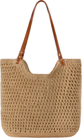 Strandtasche Damen, HäKeltasche GroßE Handtasche Damen, Leichte Schultertasche,