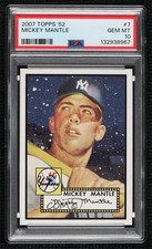 2007 Topps '52 Mickey Mantle #7 PSA 10 GEM MT HOF t2q