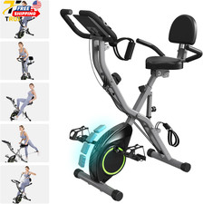 Foldable Exercise Bike Stationary Bikes for Home 5 IN 1 Indoor Workout Bike NEW
