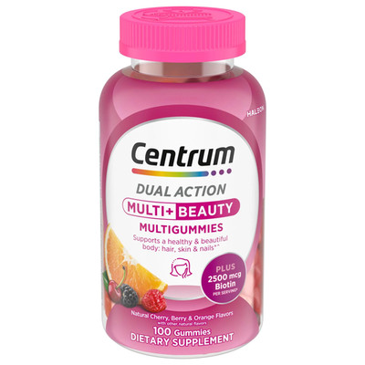 Multi plus Beauty Gummy Multivitamin for Women with Vitamin A, B, C, D & E, Frui