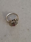 Vintage Designer Avon Ruby Gold Over Sterling Silver Ring - Size 7.25 — photo 3
